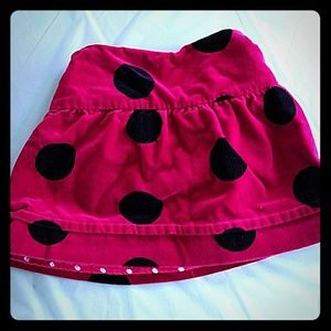 Beautiful Velvet Ladybug 🐞 Girls Skirt 24 Months